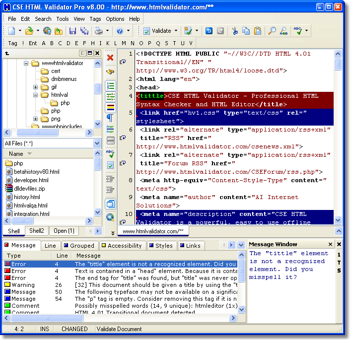 CSE HTML Validator Professional Screenshot